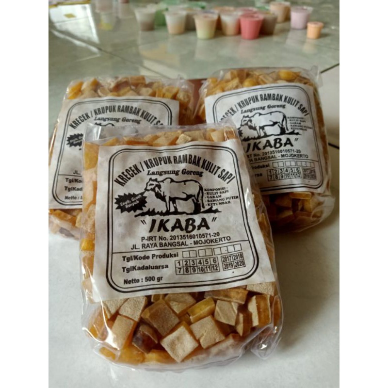 

Kerupuk rambak mentah