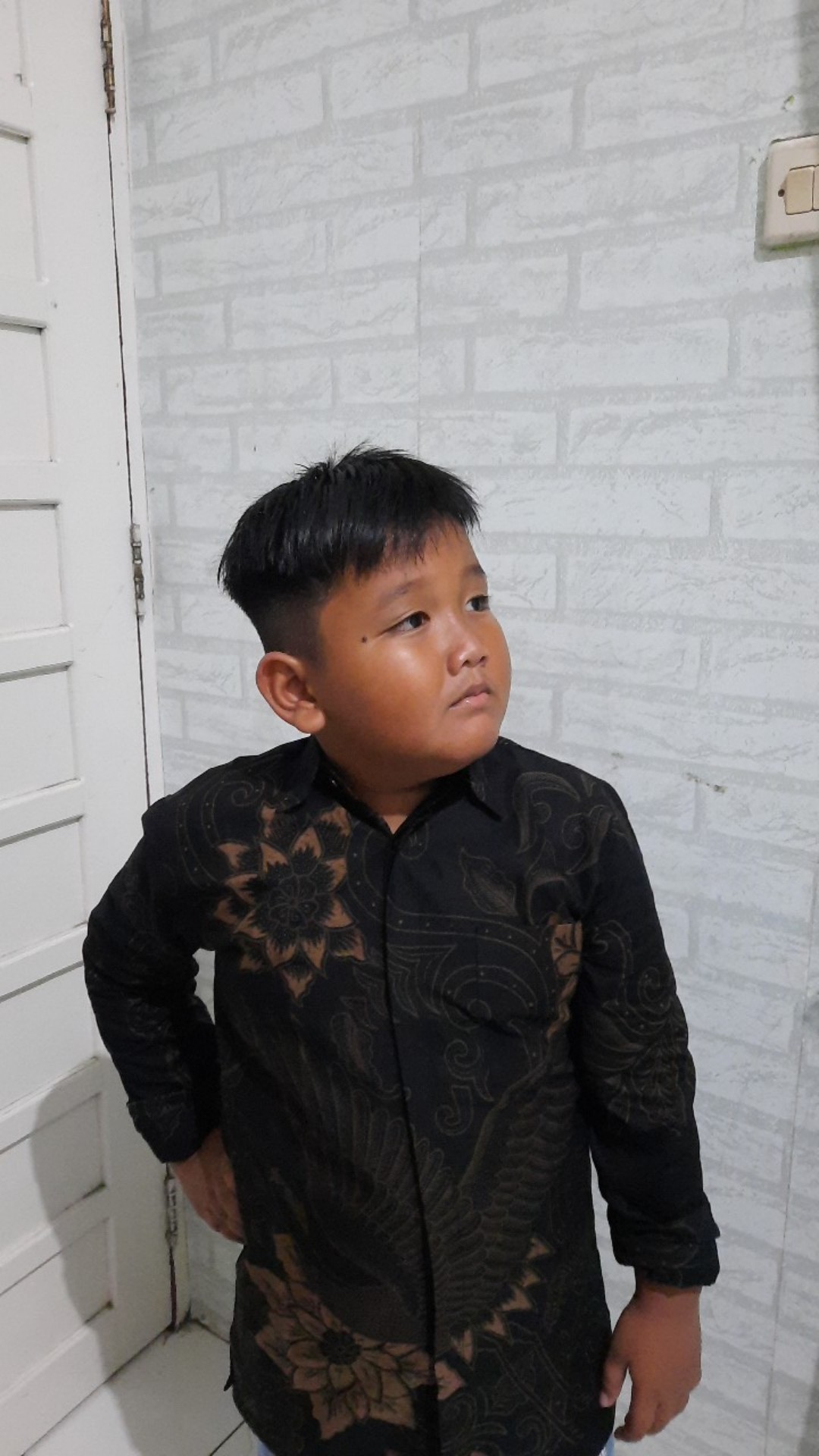 Batik Biru Batik Pria Lengan Panjang Full Furing Batik Solo