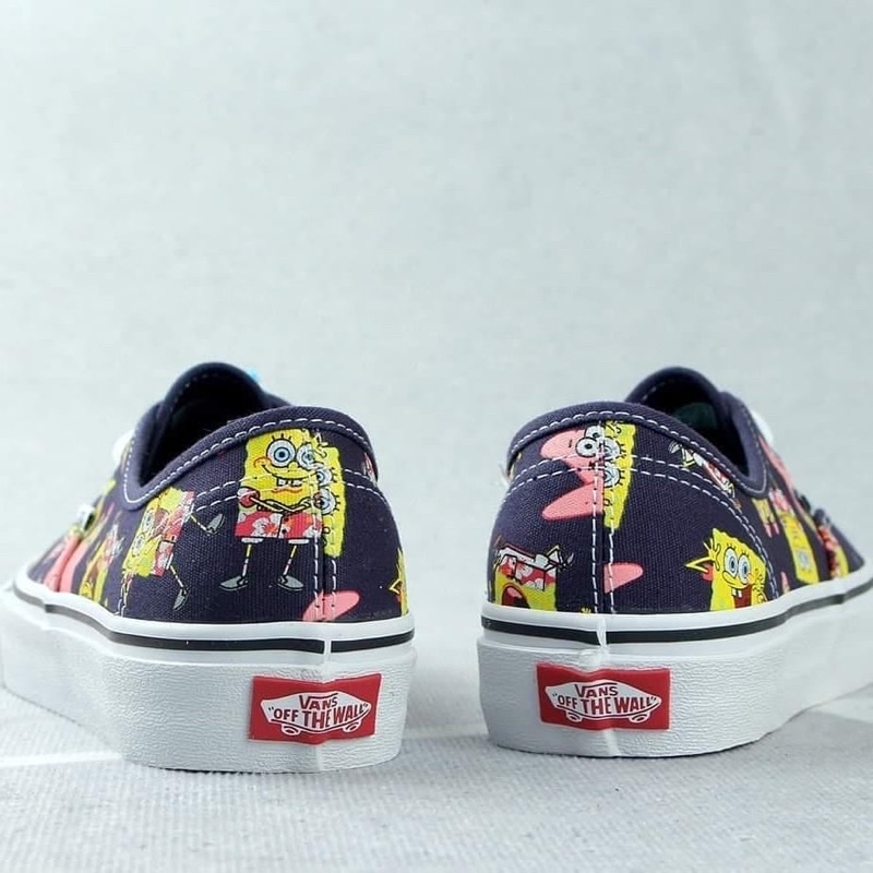 VANS AUTHENTIC COMFYCUSH X @spongebob “ALOHABOB” ORIGINAL 100%