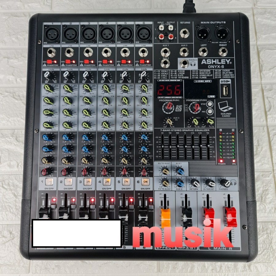 Harga mixer ashley 6 channel