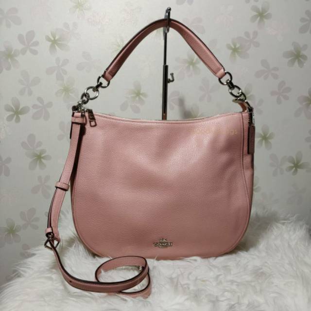 ORIGINAL Tas Coach Elle Hobo Bag Petal Pink