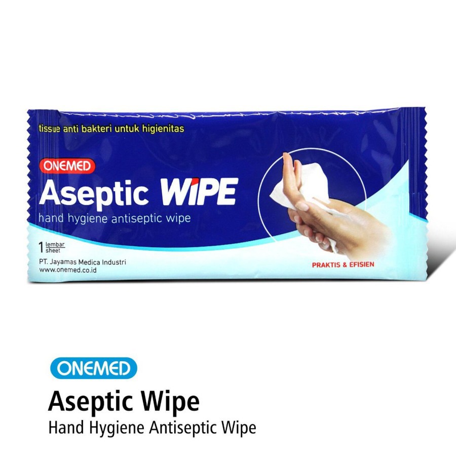 Onemed Aseptic Wipe Tissue Antiseptik Steril Wipe pcs