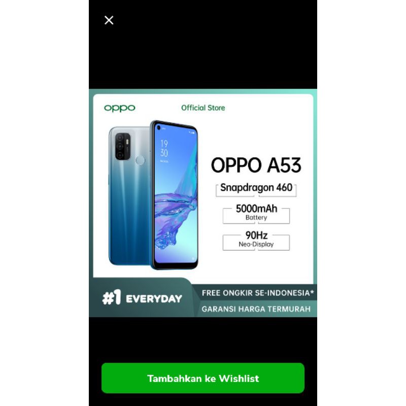 Oppo A53 RAM 4GB/64GB New