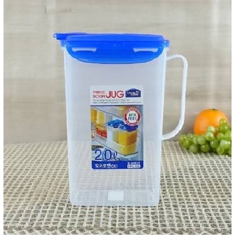 Lock&Lock HPL735 - Water Jug 2.0L W/Hand Lock & Lock n Lock . Botol Air kulkas
