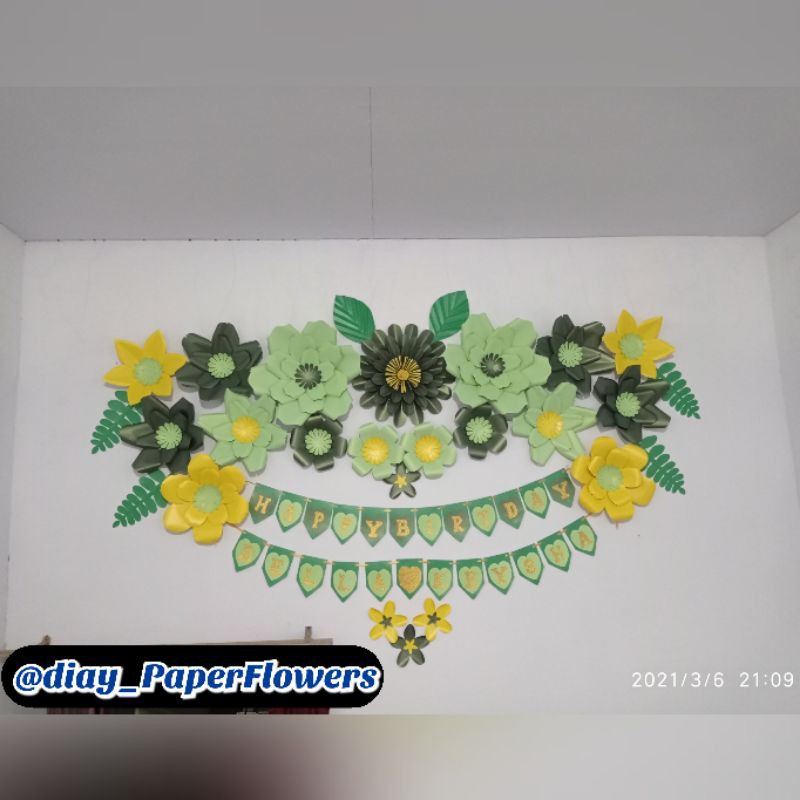 paperflowers paperBackdrop bunga kertas jasmine