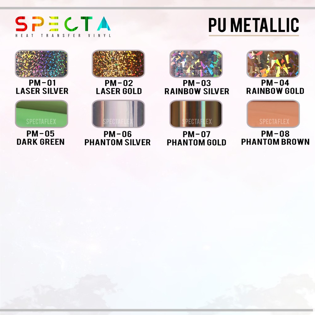 POLYFLEX PU METALLIC KOREA SPECTAFLEX PM - 03 HTV RAINBOW SILVER