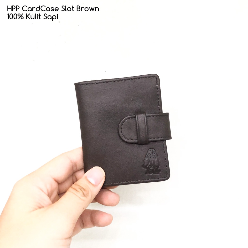 dompet kulit pria hushpuppies cardcase cardcase SLOT series premium bahan kulit sapi asli