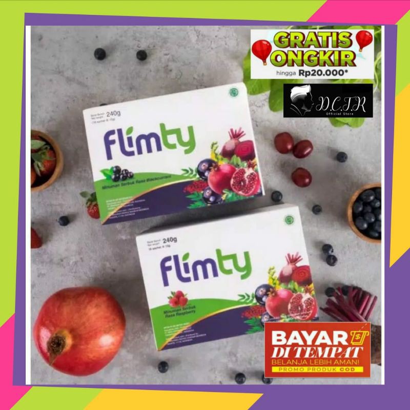 FLIMTY FIBER Original | 1 Box 16 Sachet | Flimty diet Flimty Fiber Bpom