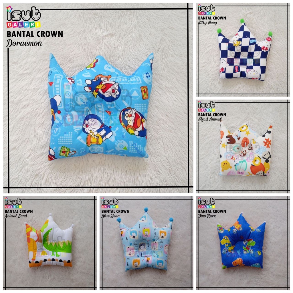 Bantal Peyang MAHKOTA Anti Peyang Baby Crown Pillow Bayi Anti Peang