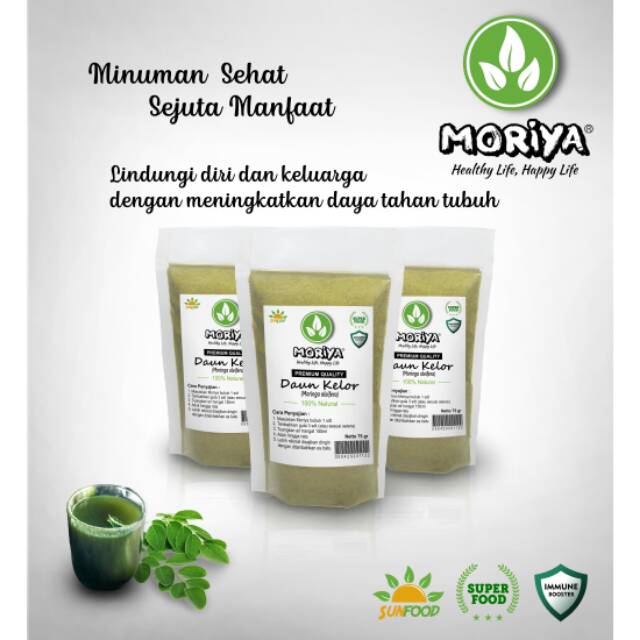 

MORIYA - Minuman Daun Kelor (bubuk, serbuk, ekstrak) - MINUMAN KESEHATAN