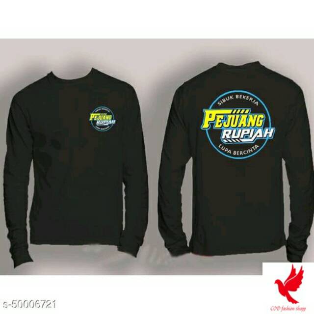 Terlaris Kaos / baju pejuang rupiah lengan panjang dan pendek / kaos pendek cotton combed / kaos pri