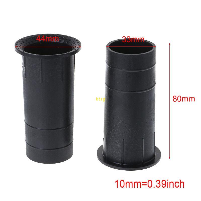 btsg 2PCS Speaker Port Tube Bass Reflex Vent Connector 3-5&quot; 35x80mm Subwoofer Woofer Box