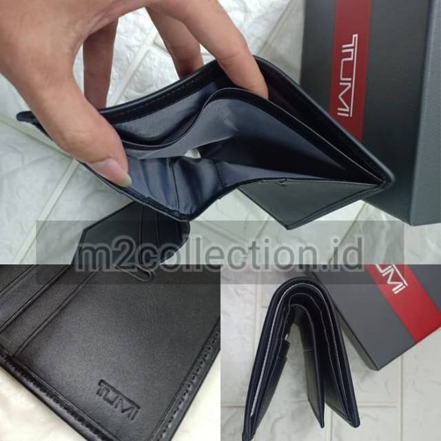 TUMI Wallet 019236D Black Grade ORI Model Berdiri