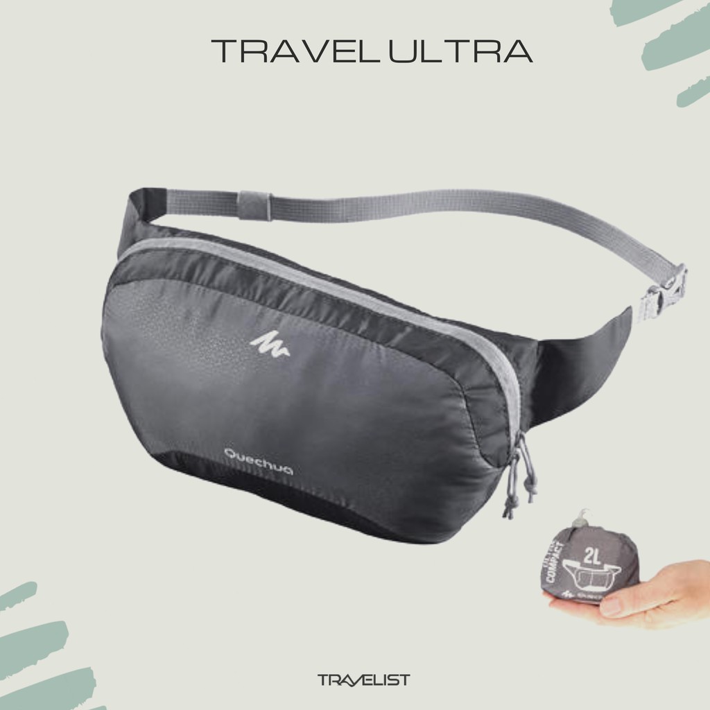 Forclazz Travel Ultra / waistbag / slingbag / tas lipat / tas kecil / tas tipis / tas outdoor