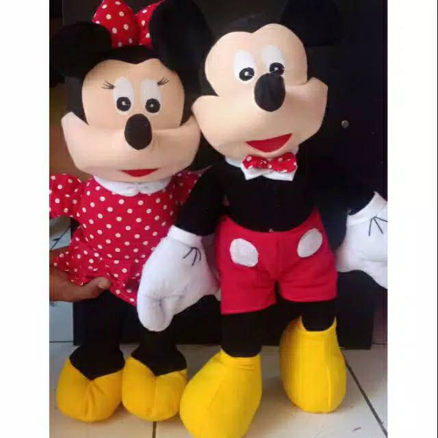 BONEKA LUCU MICKEY DAN MINIE MOUSE XL