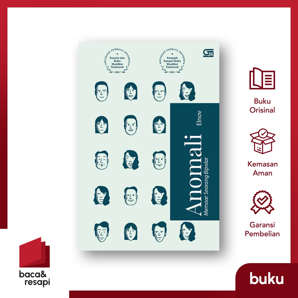 Anomali: Memoar Seorang Bipolar - Gramedia - Elnov