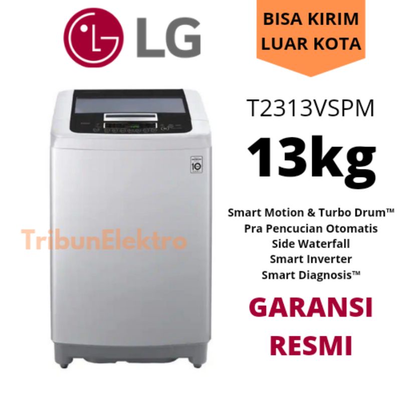 LG Top Loading Mesin Cuci Inverter 13kg T2313VSPM