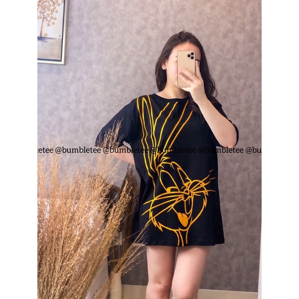 Kaos Oversize Wanita Atasan Wanita Jumbo Bahan Cotton Combed 30s
