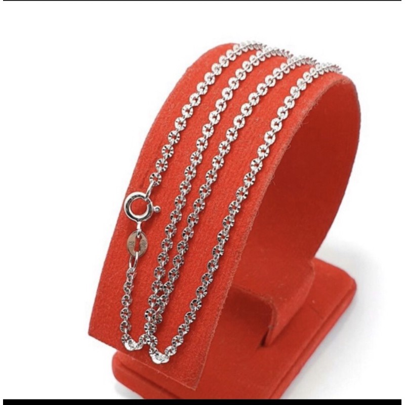 Kalung nori ukir kalung perak 925 lapis emas putih kalung pria wanita 50cm