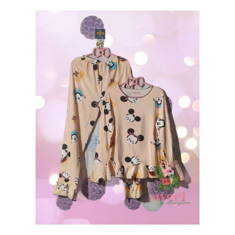 Piyama PP Rumbai Mickey Cream (IMPORT)