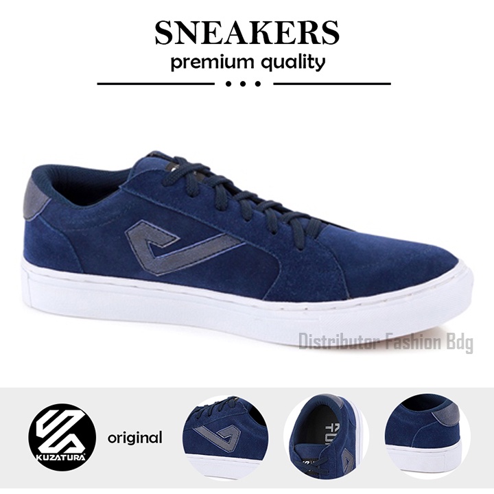 Justrue Sneakers Pria Original Sepatu Kasual Pria Dewasa Biru 702