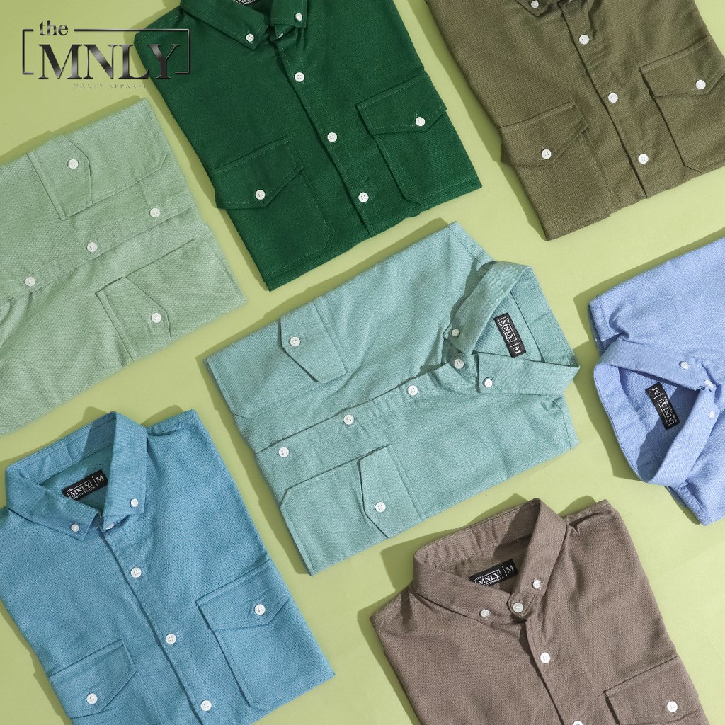 Kemeja Casual Lengan Panjang Linen Cotton Premium the MNLY Original
