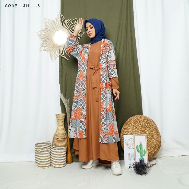 set gamis/gamis+outer/gamis terbaru JH 18
