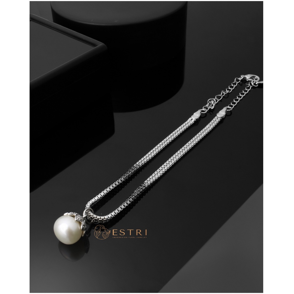 ESTRI.ID KALUNG MEWAH LIONTIN BANDUL SIMPLE MUTIARA LOMBOK ASLI KL885078004MUT BERSERTIFIKAT