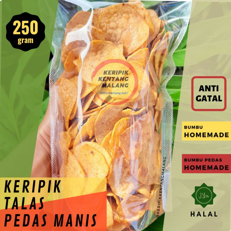 

Keripik Talas Pedas Manis | Camilan Pedas | Keripik Pedas Manis - 250 gram