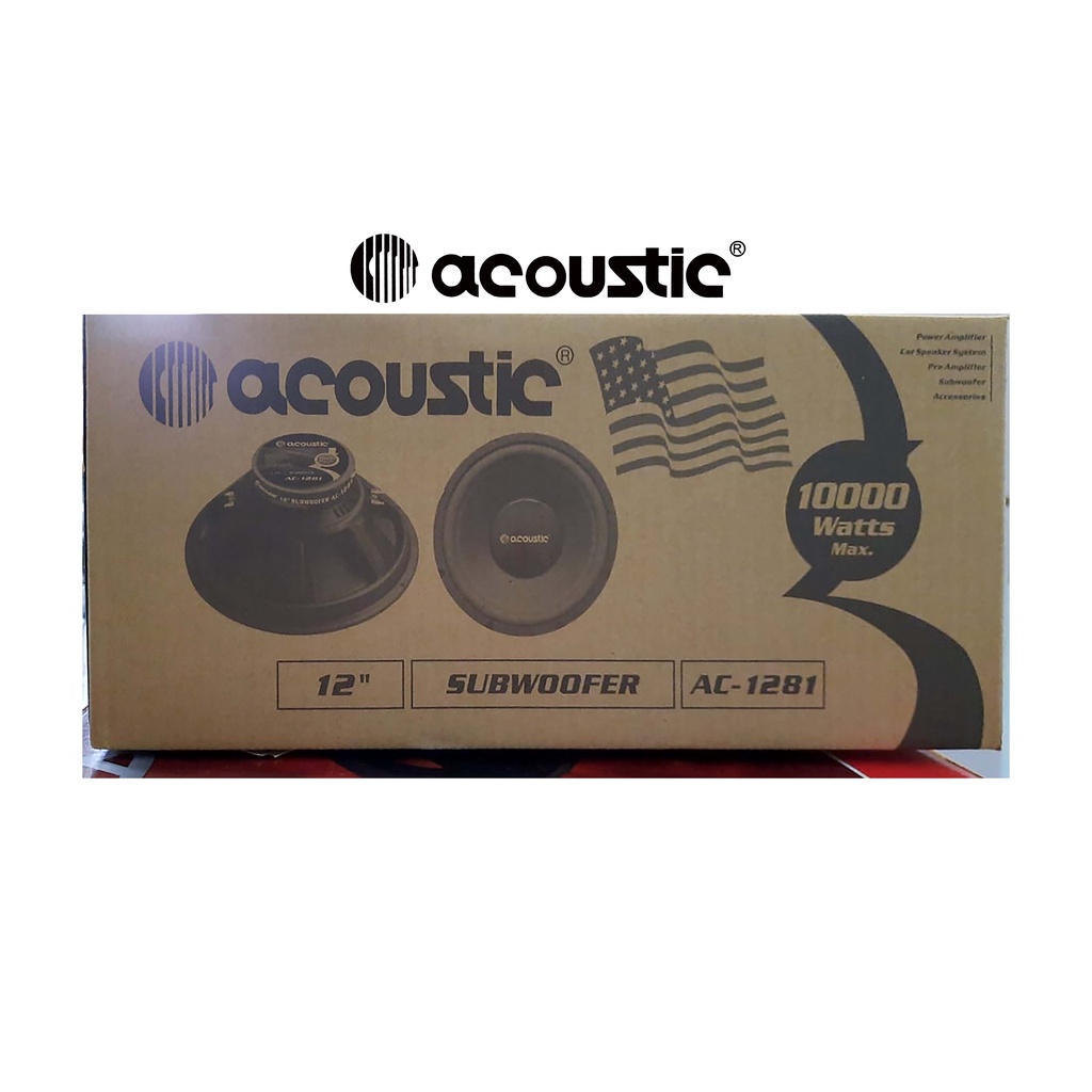 Acoustic AC-1281 Subwoofer Double Coil Ukuran 12 inch