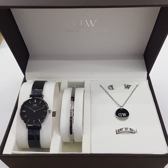 100% ORIGINAL JAM TANGAN DANIEL WELLINGTON PENDANT SET WATCH WANITA