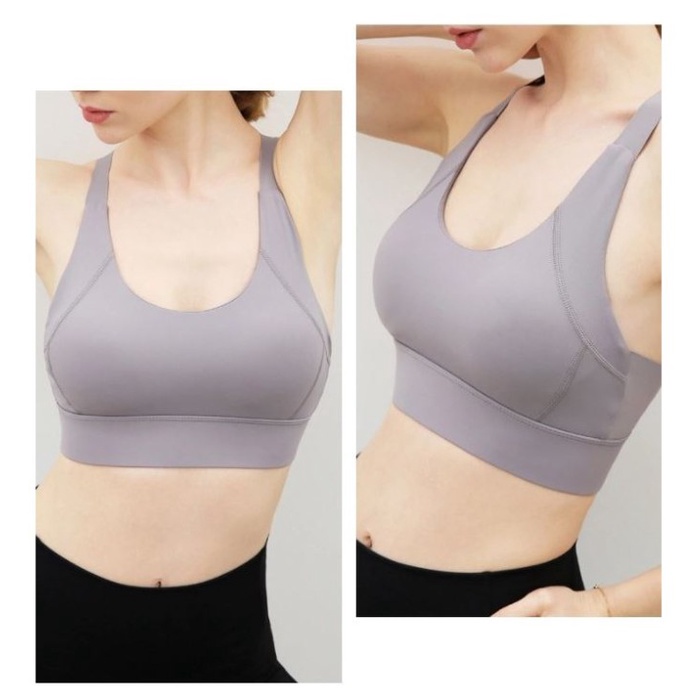 Sport Bra Olahraga Seamless Untuk Aerobik Yoga Gym WX7011