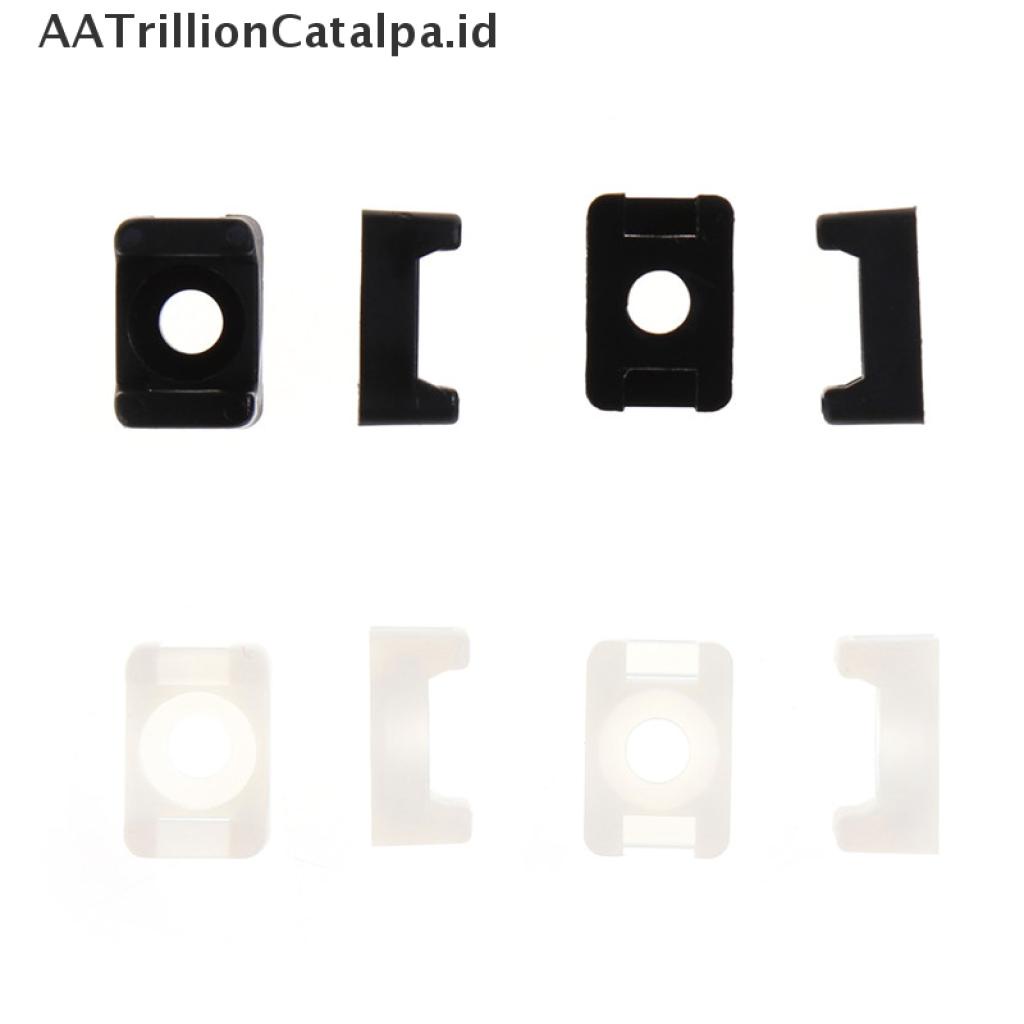 (AATrillionCatalpa) 100pcs / set Holder Kabel Tipe Sadel Lebar 4.6mm