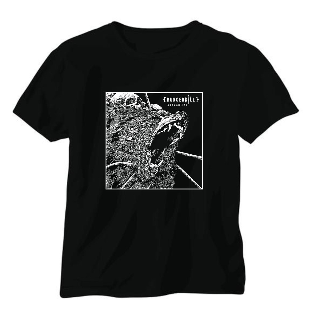 KAOS BAND BURGERKILL / BAJU DISTRO T-SHIRT BAND MERAL LOKAL ART