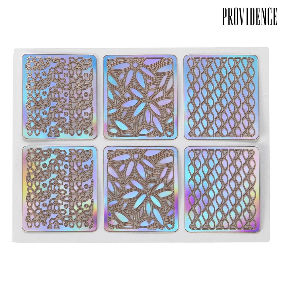 Providence 6/12/24 Sheet DIY Nail Art Vinyls Mold Stencil Hollow Template Guide Stickers