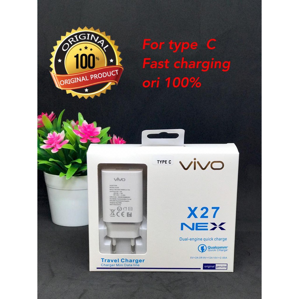 CHARGER VIVO X60/X70/X80/ X27 TYPE-C &amp; MICRO-USB VIVO V19 VIVO S1PRO FAST CHARGER ORIGINAL