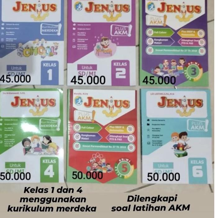 

Terlaris.. Buku Jenius Tematik Kelas 1-6 Semester I Tahun Ajaran 2022-2023