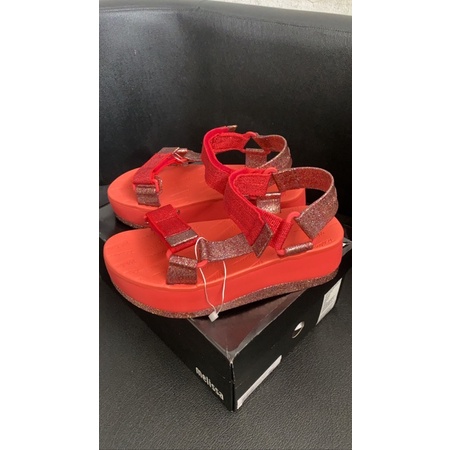 Sendal Melissa Papete Platform ride Red