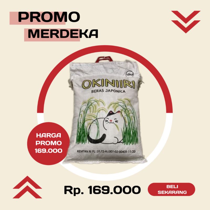 Promo Beras Japonica Okiniiri 10 Kg