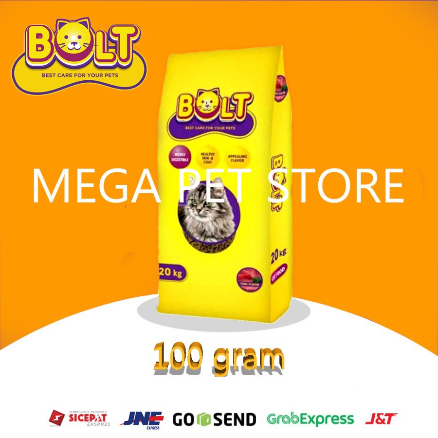 Makanan Kucing Bolt - Catfood Merk Bolt Repack Kualitas terbaik kemasan Street Feeding