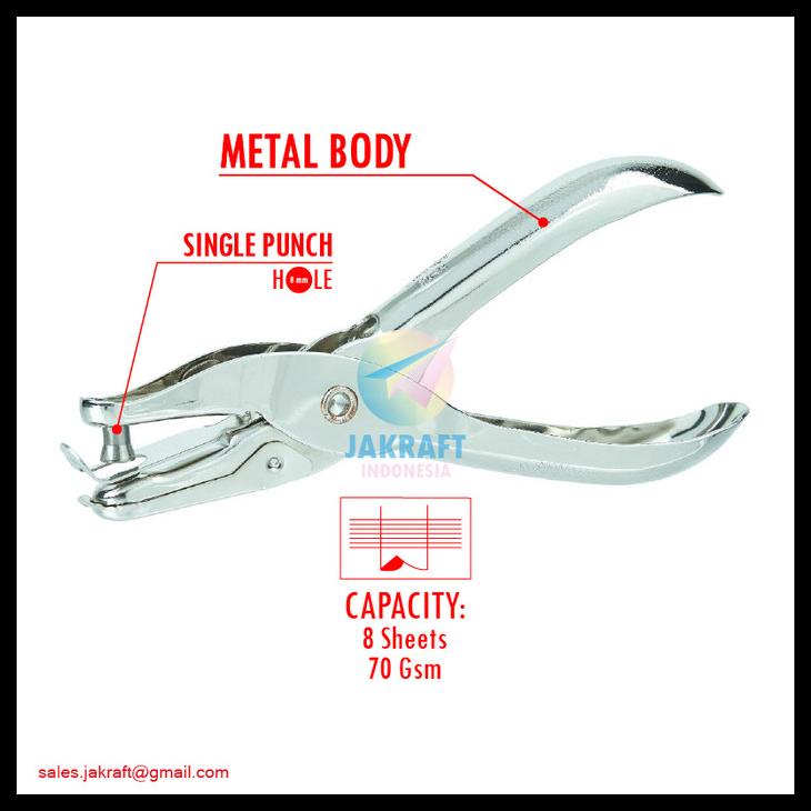 

Paper Punch 1 Lubang Joyko Pu-34 Pembolong Kertas Kartu Single Hole Kode 61