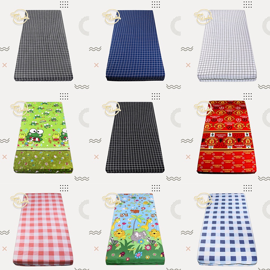 Sarung kasur resleting No.2 160x200x Tinggi 10/15/20