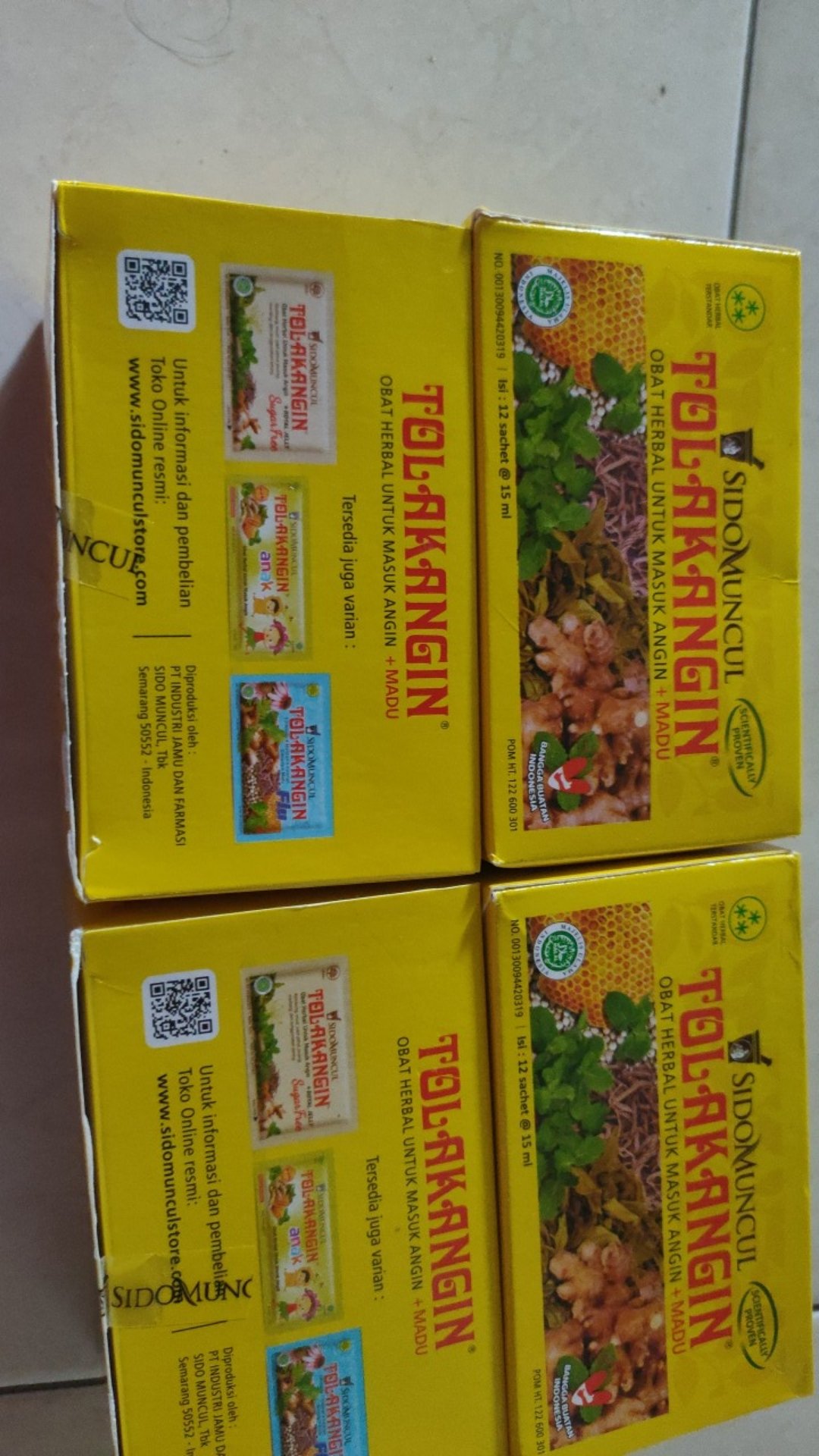 Tolak Angin  Sidomuncul  Isi 12 Pcs