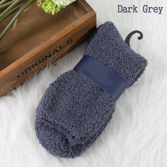 Kaos Kaki Wool Thermal Unisex Cowok Cewek Wol Hangat Tebal Pria Wanita Import