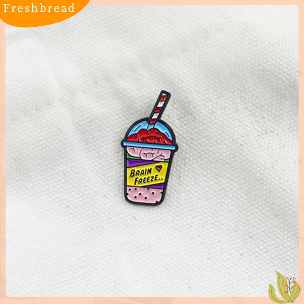 [ TERLARIS]Cute Women Colorful Drink Shape Enamel Brooch Pin Breastpin Scarf Hat Jewelry