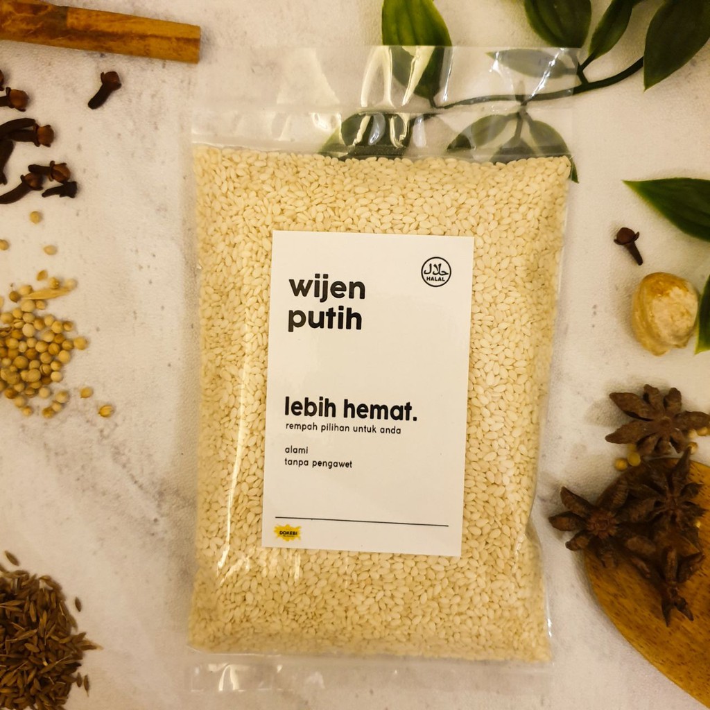 

Wijen Putih 100gr / White Sesame / Rempah