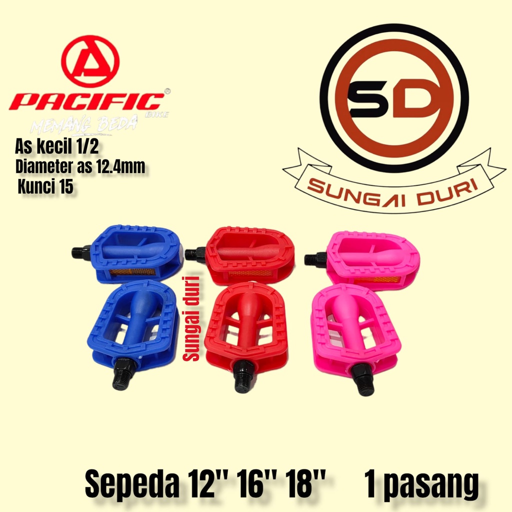 Pedal sepeda anak As kecil 12-18 inch pacific SP-F407