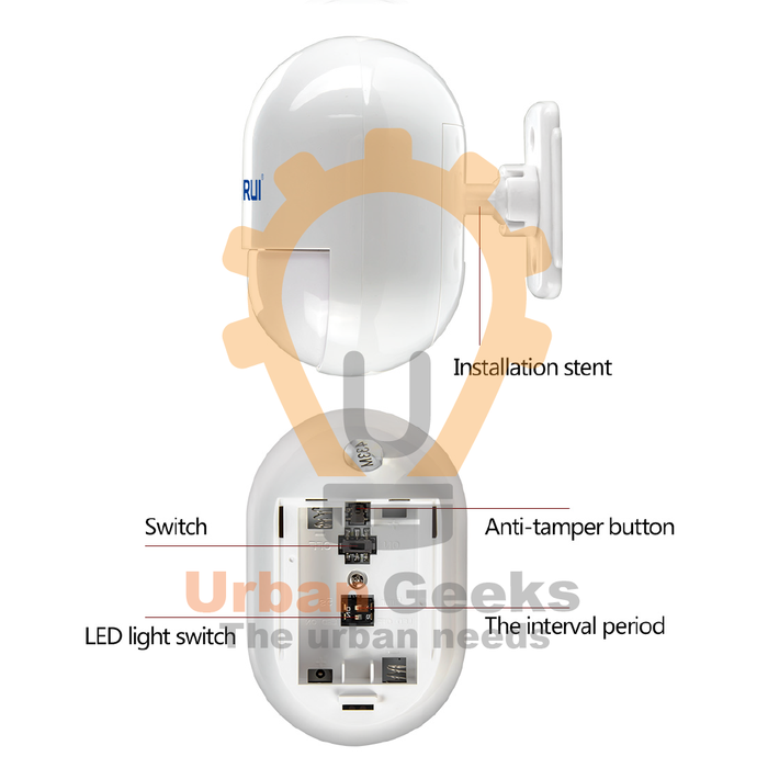 Alarm Rumah | Sensor gerak Pir Motion Sensor Original Kerui P829