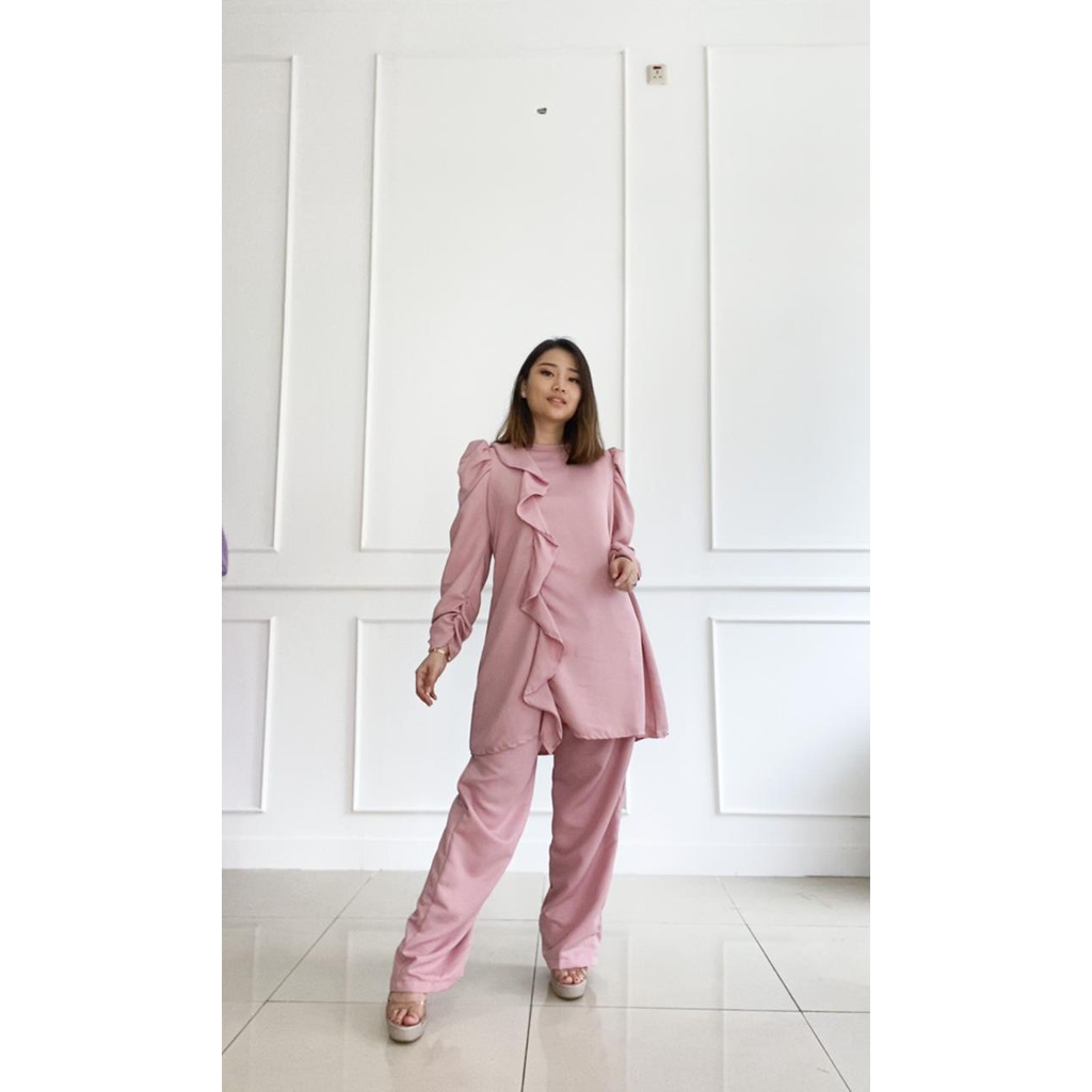 ( VM )- Vanesha Margaretta - 640 tunik set#fashion wanita/ moscrape