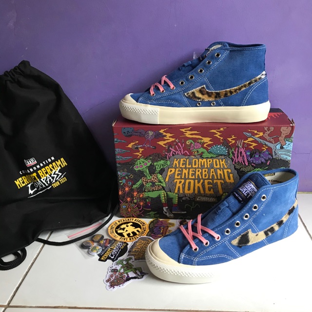 Sepatu Compass x Kelompok Penerbang Roket Hi JP.Patton Original BNIBWT